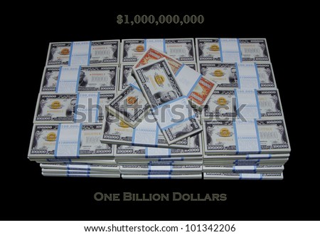 $1,000,000,000 / One Billion Dollars, One Hundred Stacks Of One Hundred ...