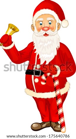 Santa Claus Merry Christmas Happy New Stock Vector 331085672 - Shutterstock