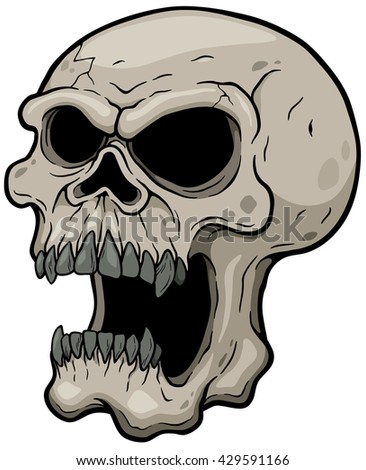 Vector Skull Artwork Stock Vector 136908719 - Shutterstock