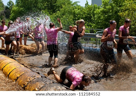 tiffany teen sexy boobs dirty girl run mud wrestling