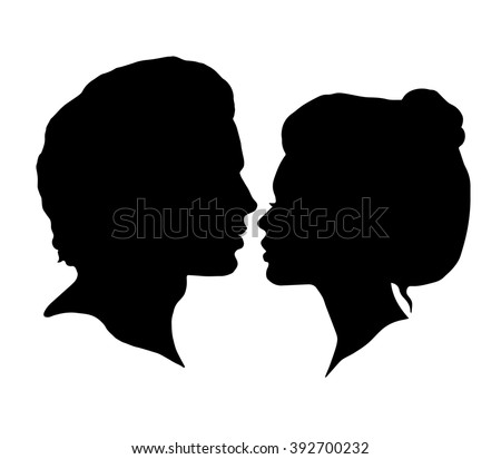 http://thumb9.shutterstock.com/display_pic_with_logo/1103363/392700232/stock-vector-man-and-woman-silhouettes-on-a-white-background-black-faces-profiles-in-vector-couple-kissing-392700232.jpg