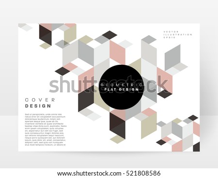 Geometric background Template for covers, flyers, banners, posters and placards, may be used for presentations and books, EPS10 vector illustration Geometric background Template for covers, flyers, banners, posters and placards, may be used for presentations and books, EPS10 vector illustration