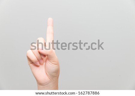 One-finger Stock Images, Royalty-free Images & Vectors 