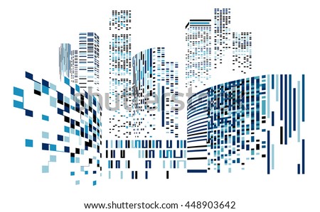 Vector Design - Eps10 Building and City Illustration at night, City scene on night time, Urban cityscape - stock vector Vector Design - Eps10 Building and City Illustration at night, City scene on night time, Urban cityscape - stock vector