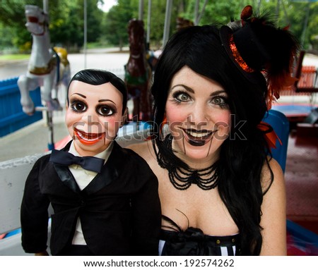 female ventriloquist dummy