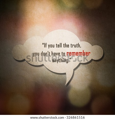 Story About Telling the Truth