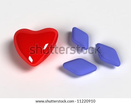Red viagra pill