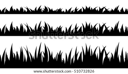 Silhouette Trees Grass...