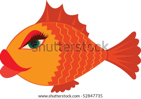 Sexy Cartoon Female Fish Stock Vector Shutterstock