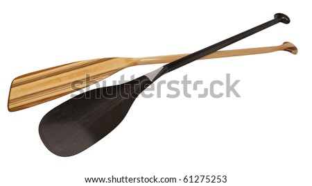 and high technology - classic wooden and racing carbon fiber canoe 