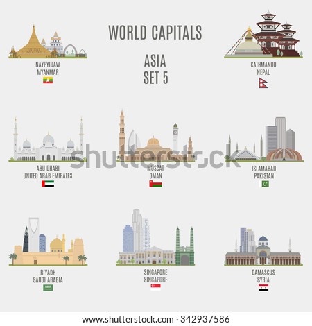 Asian captials list how