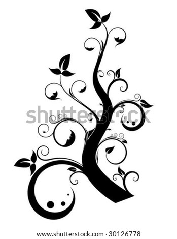 Decorative Vector Tree Stock Vector 47858218 - Shutterstock