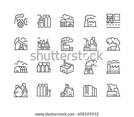Simple Set of Factories Related Vector Line Icons.
Contains such Icons as Truck Terminal, Power Station, Mine, Warehouse, Greenhouse and more.
Editable Stroke. 48x48 Pixel Perfect. Simple Set of Factories Related Vector Line Icons.
Contains such Icons as Truck Terminal, Power Station, Mine, Warehouse, Greenhouse and more.
Editable Stroke. 48x48 Pixel Perfect.