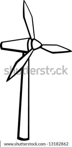 Wind Turbine Symbol Stock Vector 115266103 - Shutterstock