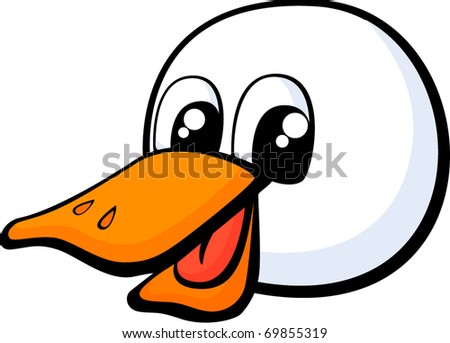 Cartoon Duck Head Stock Vector 94645726 - Shutterstock