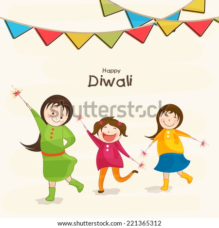 happy diwali cartoon pataka pictures