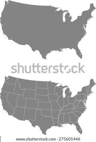 Us Map Stock Photos, Images, & Pictures | Shutterstock