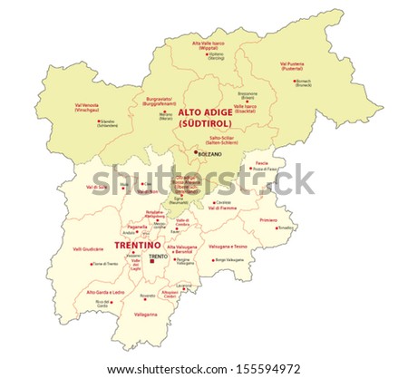 Districts of Trentino-Alto Adige/SÃ¼dtirol #