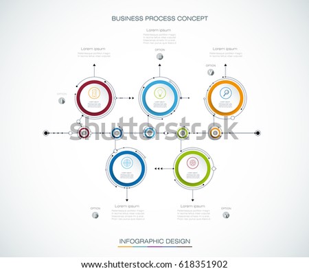 Vector infographics timeline design template with label design and 5 options or steps. Can be used for content, business, process infographic, diagram chart, flowchart, process diagram, time line Vector infographics timeline design template with label design and 5 options or steps. Can be used for content, business, process infographic, diagram chart, flowchart, process diagram, time line