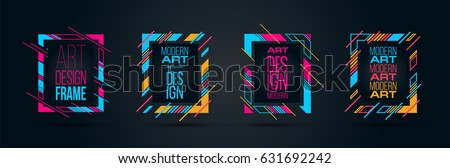 Vector frame for text Modern Art graphics for hipsters . dynamic frame stylish geometric black background with gold. element for design business cards, invitations, gift cards, flyers and brochures Vector frame for text Modern Art graphics for hipsters . dynamic frame stylish geometric black background with gold. element for design business cards, invitations, gift cards, flyers and brochures