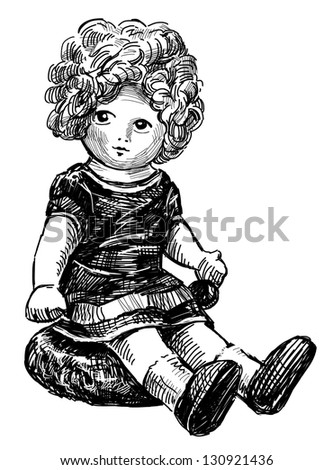 old doll cartoon