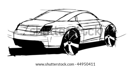 Clip Art Car Drawings Sports Stock Photos, Images, & Pictures