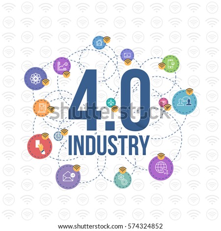 Industry 4.0 Concept Business Control, Modern Thin Line Icon Presentation Design. Internet of Things, Cloud Computing, Network, Future, Automation Illustration. Flat Web Infographics Elements Industry 4.0 Concept Business Control, Modern Thin Line Icon Presentation Design. Internet of Things, Cloud Computing, Network, Future, Automation Illustration. Flat Web Infographics Elements