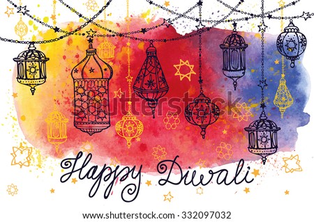 45+ Happy Diwali Greeting Card Drawing PNG