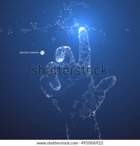 Point, line, surface connection constituted a tap gesture. Point, line, surface connection constituted a tap gesture.