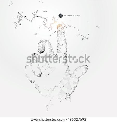 Point, line, surface connection constituted a tap gesture. Point, line, surface connection constituted a tap gesture.