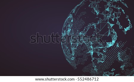 World map point, line, composition, representing the global, Global network connection,international meaning. World map point, line, composition, representing the global, Global network connection,international meaning.