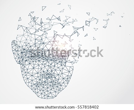 Lines connected to thinkers, symbolizing the meaning of artificial intelligence. Lines connected to thinkers, symbolizing the meaning of artificial intelligence.
