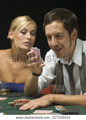 Win poker tournament without looking at cards