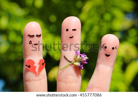 http://thumb9.shutterstock.com/display_pic_with_logo/2248823/455777086/stock-photo-finger-art-of-family-man-gives-bouquet-of-flowers-to-another-woman-concept-of-cheating-in-455777086.jpg