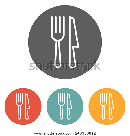 Knife And Fork Icon Stock Photos, Images, & Pictures | Shutterstock