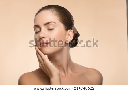 Beautiful Face Side View Woman Stock Photos, Images, & Pictures