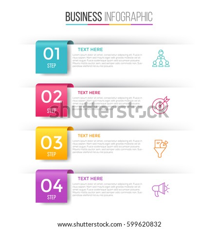 Infographic template for four options , steps or process. Perfect for workflow layout, annual report, business concept Infographic template for four options , steps or process. Perfect for workflow layout, annual report, business concept