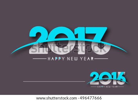 Happy new year 2017, 2016 Text Vector Design Background Happy new year 2017, 2016 Text Vector Design Background