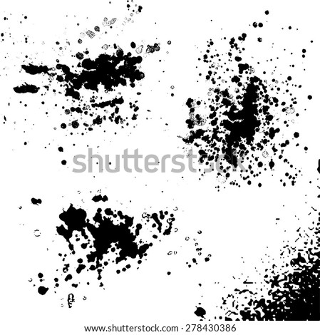 Black Splash Vector Stock Vector 118974259 - Shutterstock