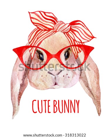 Rabbit In Glasses Stock Photos, Images, & Pictures | Shutterstock