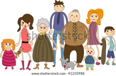 Extended Family Stock Vectors & Vector Clip Art | Shutterstock