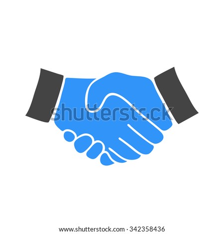 Handshake Icon Illustration On Gray Background Stock Vector 249768604