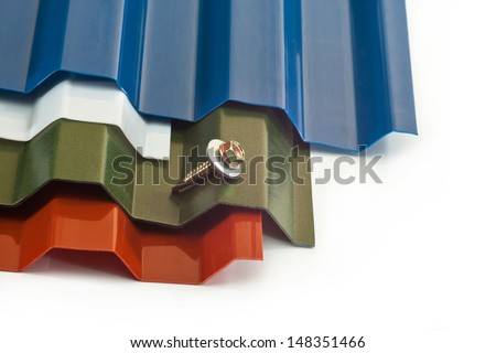 Plastic roof for gazebo, sheds, barns of different colors and a screw ...