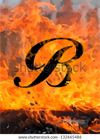 B Fiery Letter Font Stock Photos, Images, & Pictures | Shutterstock