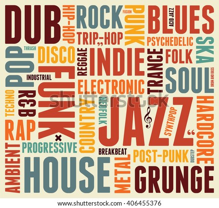 popular music genres in the 20th century