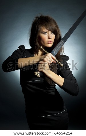 Woman Sword Stock Photos, Images, & Pictures 