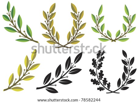 Laurel Leaf Stock Vectors & Vector Clip Art | Shutterstock