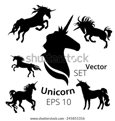 Unicorn silhouette Stock Photos, Images, & Pictures | Shutterstock