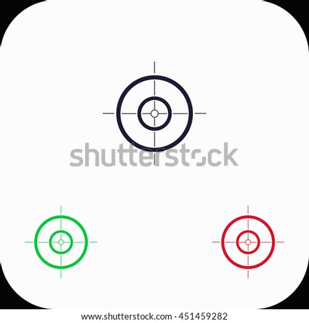 Set Crosshairs Illustration Stock Vector 70044976 - Shutterstock