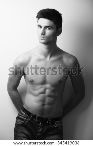 Photo Naked Athlete Strong Body Stock Photo 71799157 Shutterstock